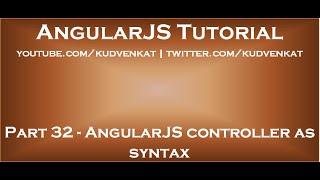 AngularJS controller as syntax