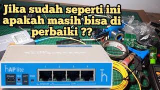 Bagaimana Cara Servis Mikrotik Router Board RB941-2ND Lampu Indikator ATC & PWR Nyala Semua