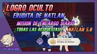 LOGRO OCULTO Erudita De Natlan MISIÓN ENCARGO DIARIO Natlan 5.0 Genshin Impact