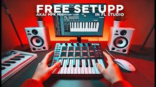 How To Set Up Akai MPK Mini MK3 in FL Studio IN UNDER FIVE MINUTES (No paid configurations)