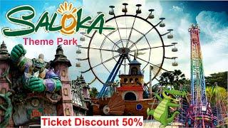 SALOKA Theme Park Discount 50%‼️ Taman Rekreasi Tematik keluarga Terbesar di Jawa Tengah