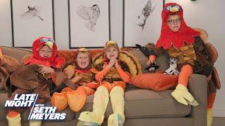 Seth and His Family Share Their Annual Meyers Kids Turkey Clip for 2024