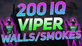 VALORANT Viper Walls/Smokes for Easy Mid Control on Split