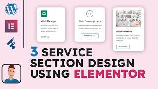 How To Use Elementor WordPress For Service Section Design | Elementor Web Design Inspiration 2022