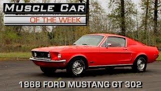 1968 Ford Mustang GT Fastback 302 2+2: Muscle Car Of The Week Video Episode 226 V8TV