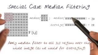Special Case Median Filtering