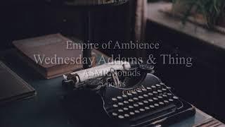 Wednesday Typewriter ASMR Sounds Ambience Dark Academia | Cozy Relaxation ASMR Study & Sleep 5 Hours