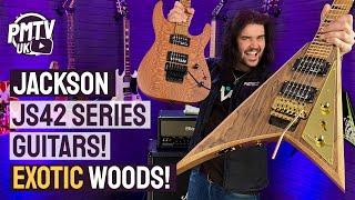 EXOTIC Wood Jackson JS42 Guitars! - Beautiful & Affordable Lacewood & Ziricote Rhoads & Dinky Models