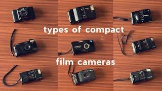 Types of compact point and shoot film cameras - 35mm