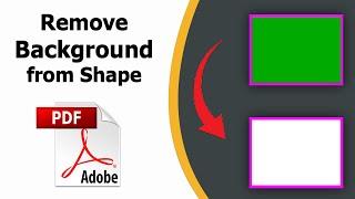 How to remove shapes background from pdf using adobe acrobat pro dc