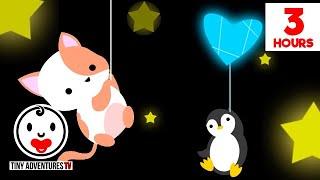 Baby Sensory - Sleepy Time Sweet Dreams Animals -  High Contrast Animation - 3 Hours of Lullabies