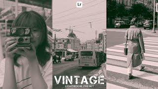 Vintage Preset | Lightroom Mobile Preset Free DNG | vintage tone | retro preset | lightroom preset