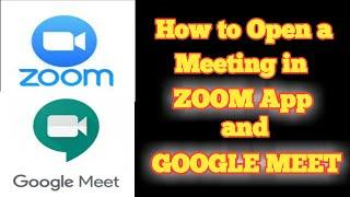 How to open ZOOM or GOOGLE MEET Meeting in Laptop or PC in Tamil