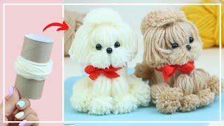 Самая Симпатичная СОБАЧКА из Втулки и Ниток  The Best Yarn Dog - How to Make  DIY NataliDoma