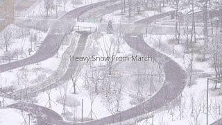 4K Heavy Snow From March