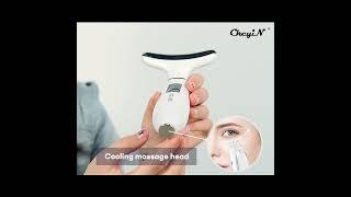 CkeyiN Color Light Neck Cold and Hot Compress Vibration Massage Nursing Beauty Instrument ML001