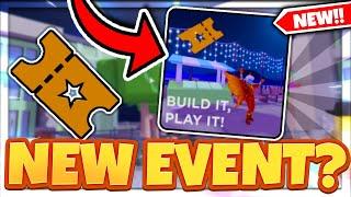 There Is A *NEW* Roblox BUILD IT PLAY IT EVENT! More FREE Items? Build It Play It Board Walk