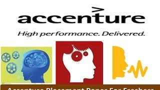 Accenture Placement Paper For Freshers