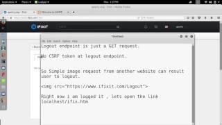 PoC | CSRF at Logout endpoint | iFixit