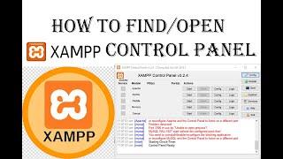 How to open localhost through xampp server || how to find/open xampp control panel