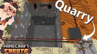 This Video Doesn't End Until I Make THE BEST QUARRY In the Create Mod!