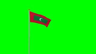 Maldives flag green screen videos free use #national #flags | FREE USE 4K VIDEOS