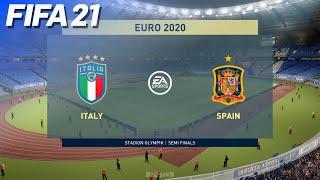 Italy vs. Spain - EURO 2020 Prediction | FIFA 21 PS5