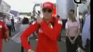 Kimi Raikkonen hits a small child