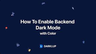 How to Enable Dark Mode on WordPress Admin Dash Board & Change Color - Darklup Best Darkmode plugin