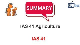 IAS 41 Agriculture summary - applies in 2024