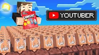 Can 10,000 Villagers Survive YouTubers?