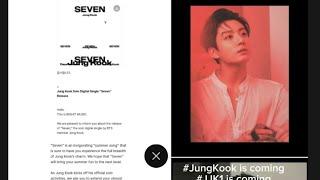 #Jungkook is coming #Song of the summer is coming #JJK1 is coming #Jungkook_seven#seven by Jungkook