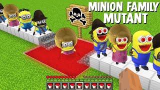 What if YOU CREATE MINION.EXE FAMILY in Minecraft ? USING A RADIATION and POSION LIQUID GAMEPLAY