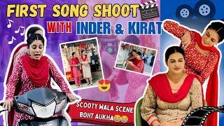 FIRST SONG SHOOT || SCOOTY WALA SCENE KITA BOUT OKHA  || FULL ENJOY #rg786