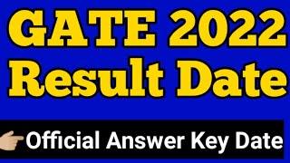 GATE 2022 #gate2022 Result date || GATE Result 2022