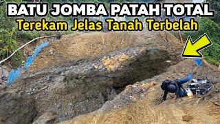 Batu Jomba Patah Total‼️Terekam Jelas Tanah Terbelah Dan Longsor