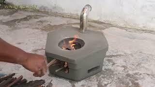 The Best Creative Crafts To Make a Small Cement Stove | Win REACH