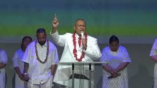 Prayer and Song at the Worship Service to open up the American Samoa Flag Raising events. 6-26-22