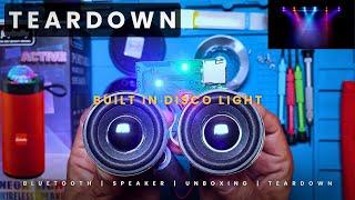 Built in Disco Light bluetooth Speaker Unboxing & Teardown" Eye Catching 360° Lightshow design