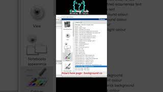 changing color of start here page in CodeBlocks #beginner  #programming  #shorts @CodingClub.03
