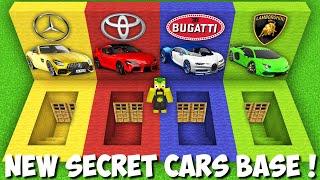 SURVIVE in SECRET SUPERCARS BASE in Minecraft ! VEHICLE HOUSE !