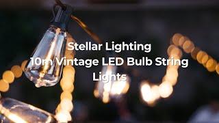 10m 25 Vintage LED Bulb String Lights