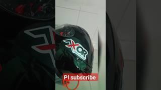 Applying stickers on Axor Apex Glossy Black helmet #axor #trendingshorts #royalenfield