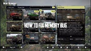 Snowrunner How To Fix Memory Glitch For Mods