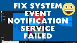 fix failed to connect to a Windows system service notification Error