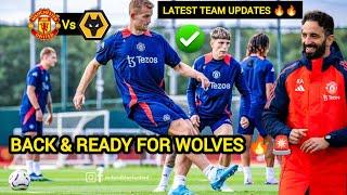 NoWDe LIGT,GARNACHO, AMADMAN UNITED TRAINING NEWS AHEAD OF WOLVES CONFIRMED #manunitednewstoday