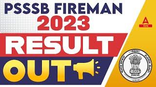 Fireman Result 2023 Out | PSSSB Fireman Result 2023 | Know Full Details