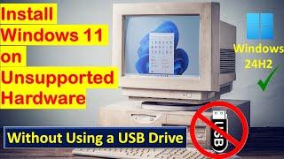 How to Install Windows 11 on Unsupported PC without using a USB drive. | upgrade | No data loss