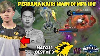 PERDANA KAIRI BERMAIN DI MPL INDONESIA S10!! Gameplaynya Bener2 Displin dan sangat rapi! Onic vs rbl