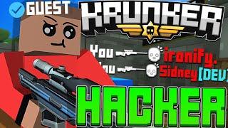 they thought I was HACKING as a GUEST in Krunker.io